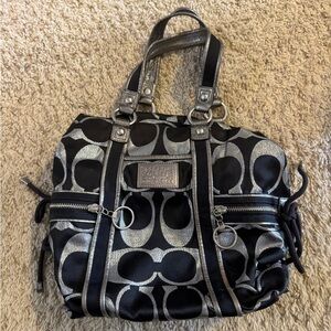Coach Black and Silver Women's Bag